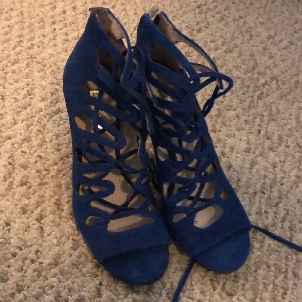Never worn lace up heels